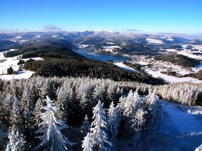 Blick vom Hochfirst auf Titisee und Feldberg