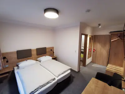 Blick in das Doppelzimmer