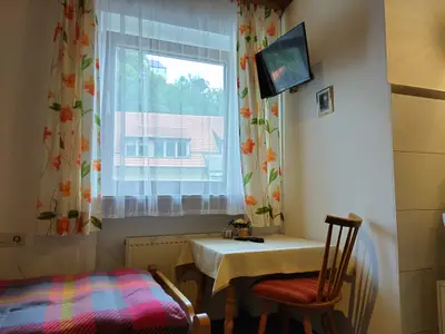 Einzelzimmer Nr. 7 mit Dusche/WC und TV
