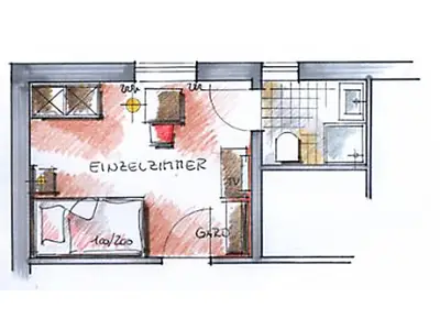 Einzelzimmer für 1 Person (19 m²) in Bad Birnbach 9/9