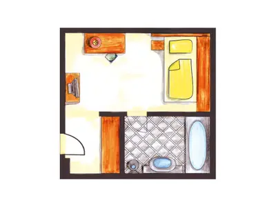 Einzelzimmer für 1 Person (19 m²) in Bad Birnbach 2/2