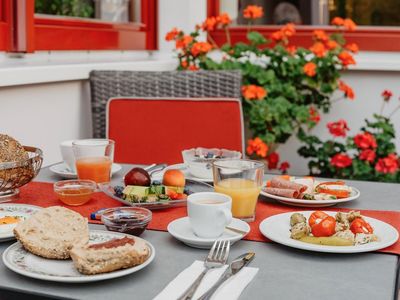 Terrasse Frühstück