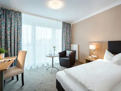 Blick in das Schlafzimmer