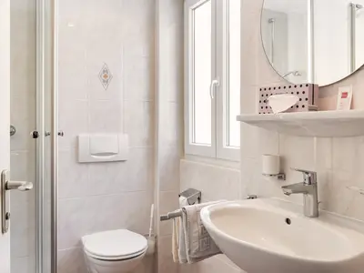 Blick in das Badezimmer