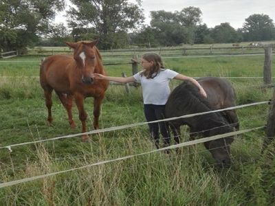 Lina mit Speedy und Prinz