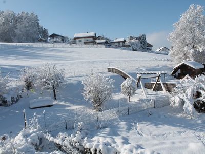 Unser eingeschneiter Garten