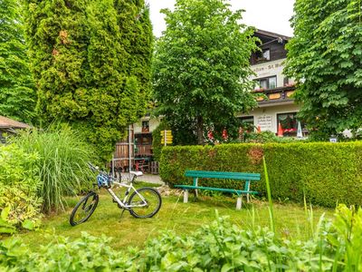 Radlerrast beim Gasthof St. Wolfgang