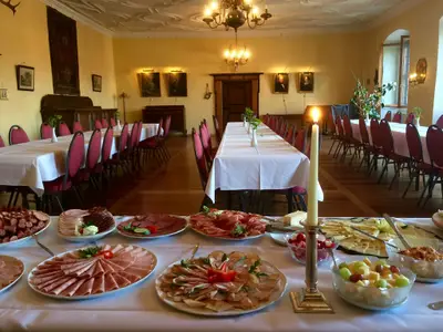 Schloss Zeilitzheim Vesper im Jagdsaal