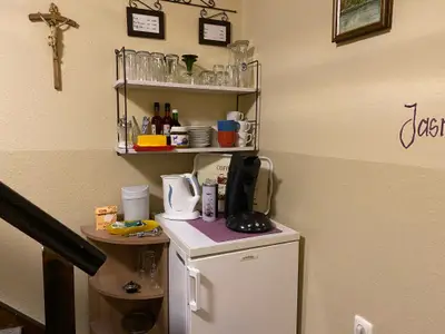 Gästekühlschrank zur freien Verfügung