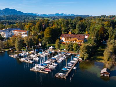 Luftaufnahme Yachthotel Chiemsee