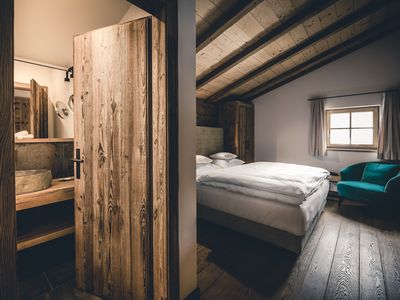 Schlafzimmer eines Chalets