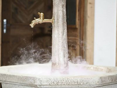 Brunnen im Wellnessbereich