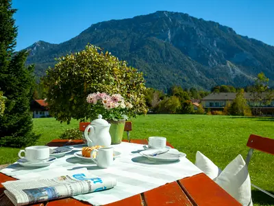 Frühstück auf der Südterrasse