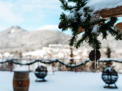 Die Terrasse im Winter