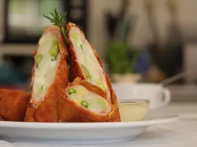Spargel Cordon Bleu