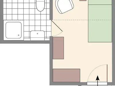 Einzelzimmer für 1 Person (15 m²) in Stolpen 5/10