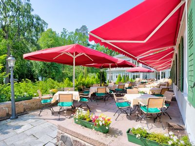 Restaurantterrasse Hotel Döllnsee-Schorfheide