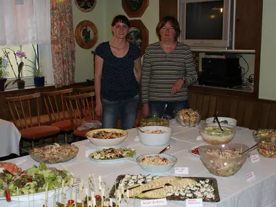 Buffet für Feier