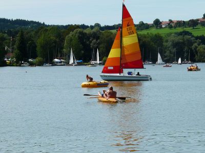 Segler am Waginger See