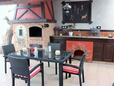 Terrasse. Wohnzimmer