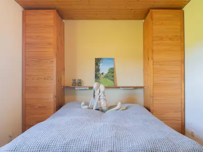 Schlafzimmer im Blockhaus