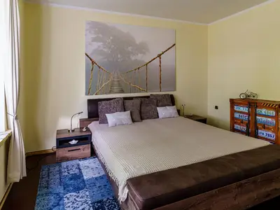 Schlafbereich. Schlafzimmer im EG