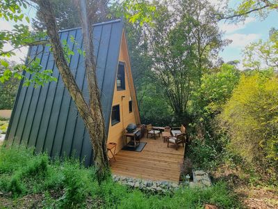 Terrasse détente Le tipi Cathare