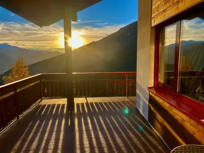 Sonnenuntergang vom Balkon aus