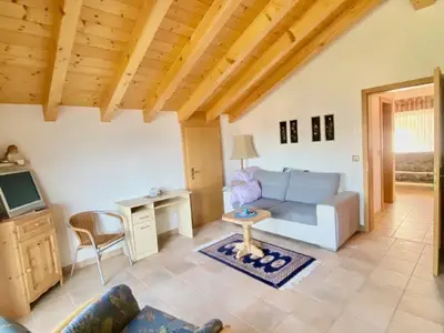 Deluxe-Schlafzimmer mit Schlafsofa für 2 Pers.