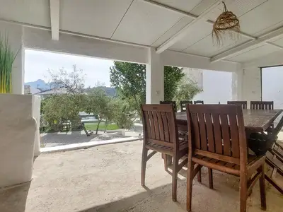 outside