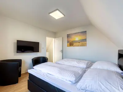 Ferienhaus Casa Castagno Blick in eins der Schlafzimmer