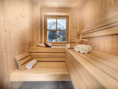 Privat-Sauna in manchen Chalets