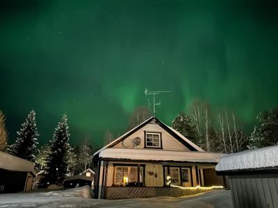 Nordlicht über Villa Majringen