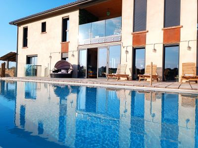 Luxury villa with heated, salt swimming pool
