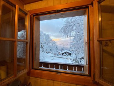 Blick aus dem Küchenfenster