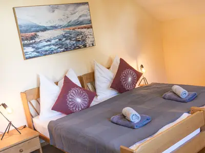 Schlafzimmer mit Doppelbett Villa Anna