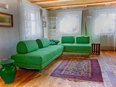 Zwei Einzelbetten im Grünen Zimmer OG