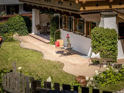Terrasse und Garten Ferienhaus Gipfelstürmer
