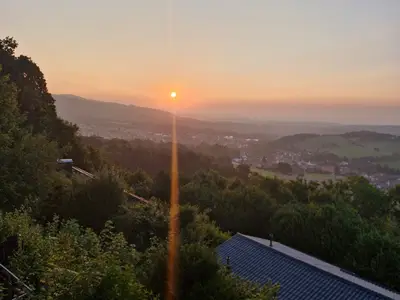 Sonnenaufgang vom Balkon