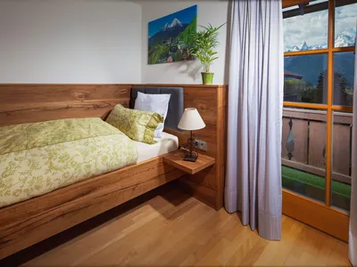 Schlafzimmer mit Einzelbett Fewo Sonnenschein