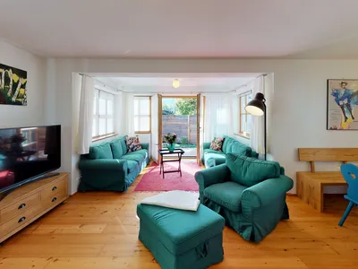 Wohnzimmer im Ferienhaus Schneewittchen