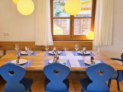 Esstisch im Ferienhaus Schneewittchen