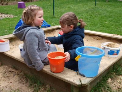 Sandkiste Spielplatz