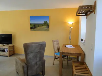 Schreibtisch im Wohnzimmer