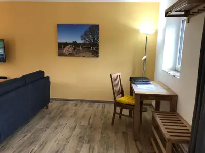 Schreibtisch im Wohnzimmer
