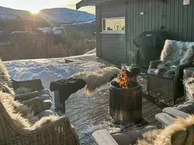 outside