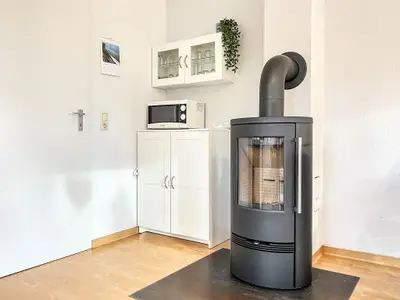 Wohnzimmer mit Kamin