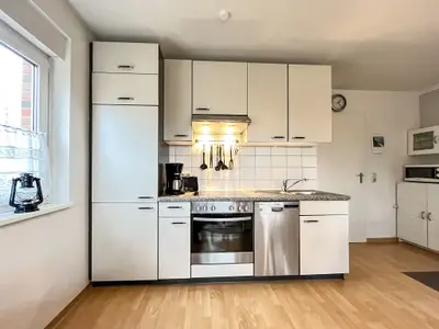 Wohnzimmer mit Küchenzeile