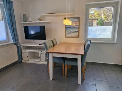 Essbereich im Wohnzimmer