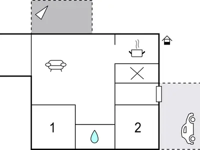 Ferienhaus für 4 Personen (85 m²) in Brünlos 1/10